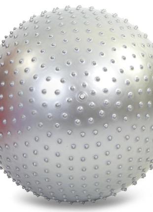 М'яч (фітбол) масажний для фітнесу 75 см zelart fi-1988-75 сірий1 фото