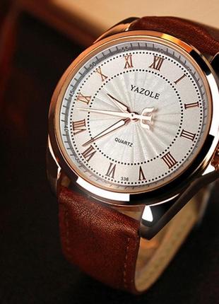 Мужские брендовые наручные часы yazole3 фото