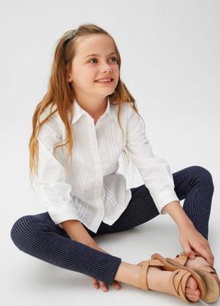 Рубашка белая, рубашка mango на девочку 11-12 р