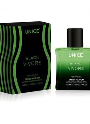 Жіноча парфумована вода unice black vivore, 100 мл