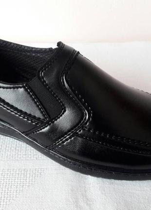 Туфлі чоловічі чорні модельні (код 348)