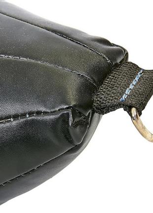 Шкіряна груша боксерська sportko gk-2 (розмір 50х24см) чорний3 фото