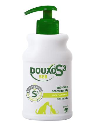 "ceva douxo s3 seb – лікувальний шампунь дуксо s3 себ для жирної шкіри собак і котів,себорегулюючий,без запаху