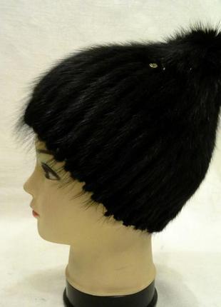Женская зимняя меховая шапка (код 561)2 фото