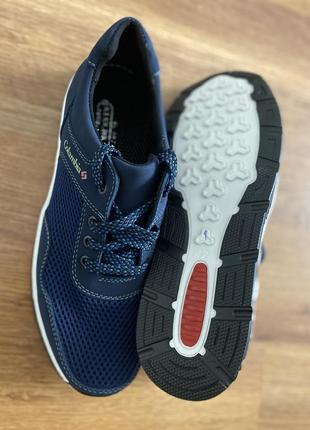 Мужские летние туфли синие спортивные сетка на шнурках (код 6434)7 фото