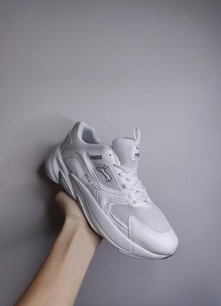 Кроссовки puma rs-x white5 фото