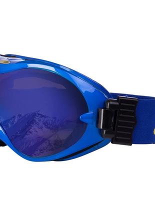 Маска-окуляри гірськолижні sposune дзеркальні hx-002-bl (оправа-синій, колір лінз-синій)