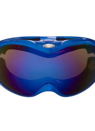 Маска-очки горнолыжные sposune зеркальные hx-002-bl (оправа-cиний, цвет линз-синий)2 фото