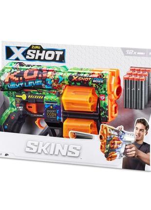 Швидкострільний бластер x-shot skins dread к.о. (12 патронів), 36517b