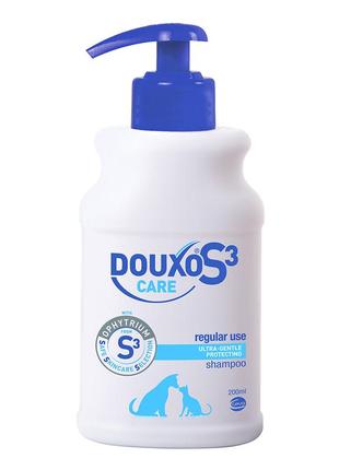 Ceva douxo s3 care – шампунь дуксо s3 кейр для забезпечення та підтримки здоров'я шкіри собак і котів, 200 мл
