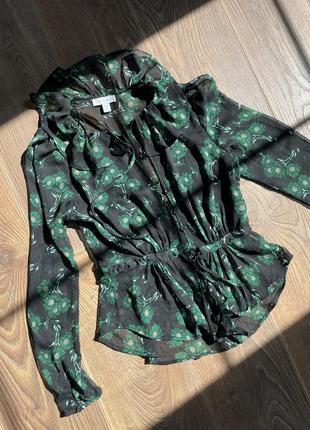 Винтажная легкая блуза topshop