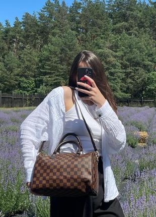 Сумка в стиле louis vuitton speedy 30 brown