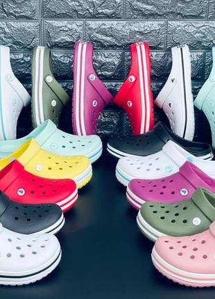 Crocs шлепанцы сабо женские мужские подростковые размеры 36-467 фото