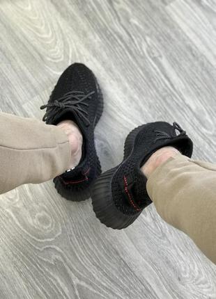 Мужские кроссовки  adidas yeezy boost 350 v2 black full reflective3 фото