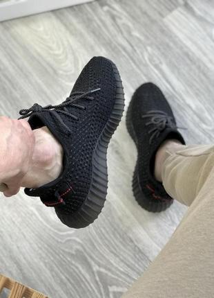 Мужские кроссовки  adidas yeezy boost 350 v2 black full reflective6 фото