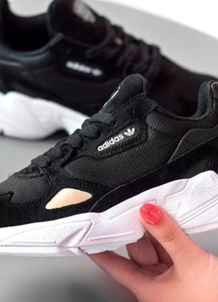 Мужские кроссовки  adidas falcon black