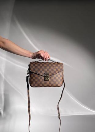 Сумка в стиле louis vuitton pochette metis brown8 фото