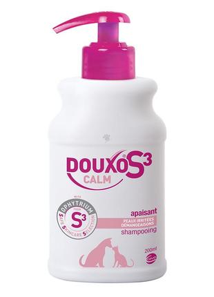 Ceva douxo s3 calm – лікувальний шампунь дуксо калм від свербіння і подразнення шкіри для собак і котів, 200