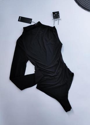 Черное боди с одним рукавом nasty gal uk,  4, 10, 12, 14, 32, 38, 40, 42, 40, 46, 48, 50