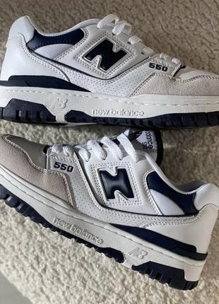 Жіночі кросівки  new balance 550 white navy 36