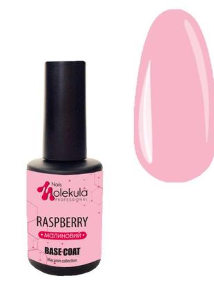 Камуфлирующая база molekula base macaron color raspberry 12ml (малиновый) 5177