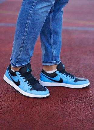 Кросівки чоловічі  nike air  jordan 1 retro low blue