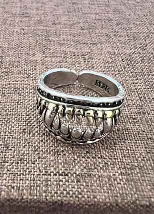 Кольцо улыбка дракона, мужской перстень