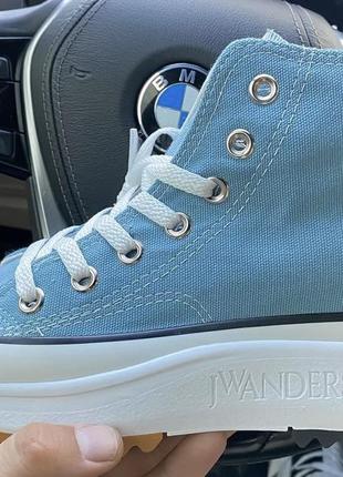 Женские кеды   converse chuk taylor all star move high top blue