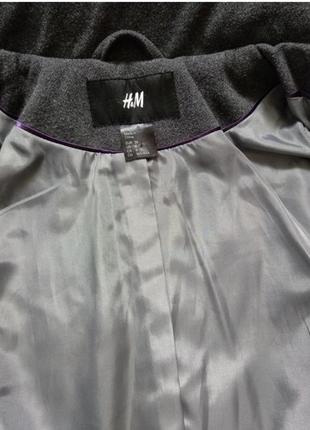 Пальто от h&amp;m p.xs воротник стойка классическая стилистика2 фото