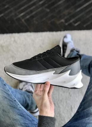 Мужские кроссовки  adidas shark grey2 фото