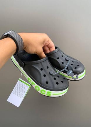 Crocs bayaband black white green