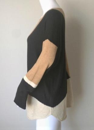 Базовая туника свитер в 3-х цветах (карамель, черный, белый) батал "plus 0x" на 56-58 рр2 фото