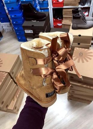 Жіночі черевики ugg brown чоботи, уги зимові2 фото