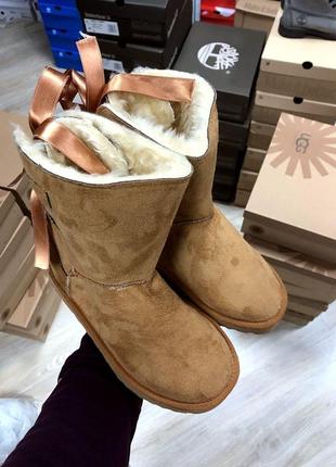 Жіночі черевики ugg brown чоботи, уги зимові3 фото