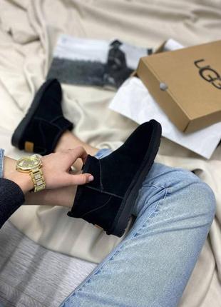 Жіночі черевики ugg ultra mini black чоботи, уги зимові10 фото