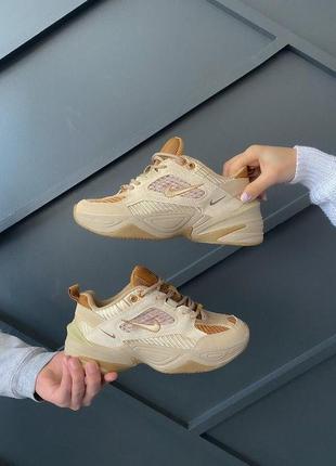 Жіночі кросівки  nike m2k tekno linen & wheat & ale brown5 фото