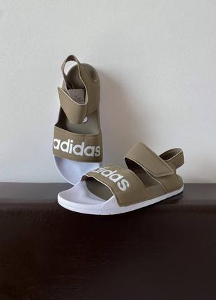 Босоножки женские  adidas adelitte sandals olive7 фото