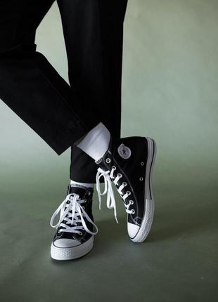 Женские кеды   converse chuk taylor all star move high top grey