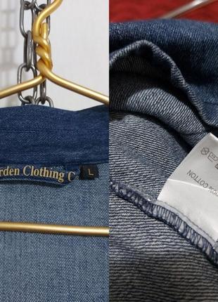 Свободная джинсовая кофта, туника плотный джинс garden clothing10 фото