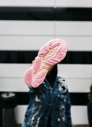 Женские кроссовки  adidas ozweego adiprene pride pink beige6 фото