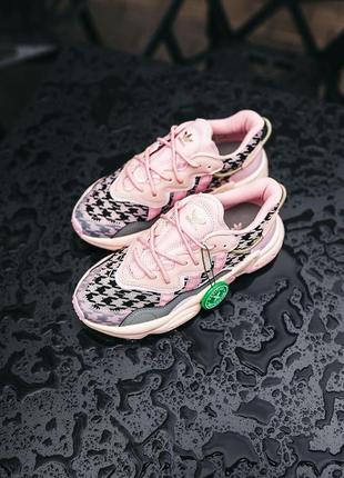 Женские кроссовки  adidas ozweego adiprene pride pink beige4 фото