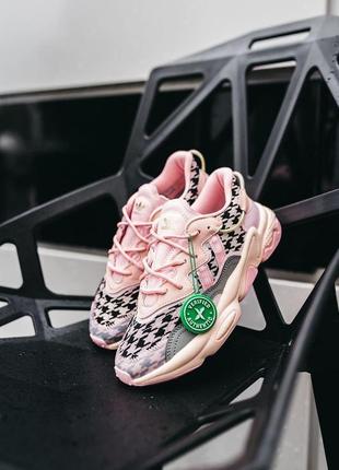Женские кроссовки  adidas ozweego adiprene pride pink beige2 фото