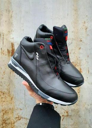 Чоловічі кросівки  nike winter sneakers black grey