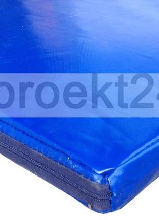 Спортивный мат, борцовский мат в чехле 2000х1000х50 мм (ппэ нх) синий