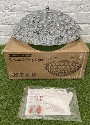 Светильник хрустальный dllt crystal lighthture ceiling flush mount