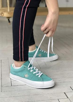 Кеды женские converse low mint конверс