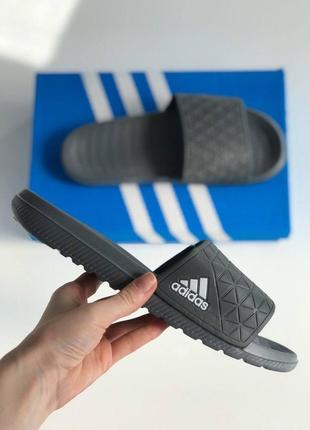 Шлепанцы женские  adidas dark grey4 фото