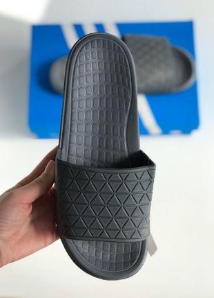 Шлепанцы женские  adidas dark grey1 фото