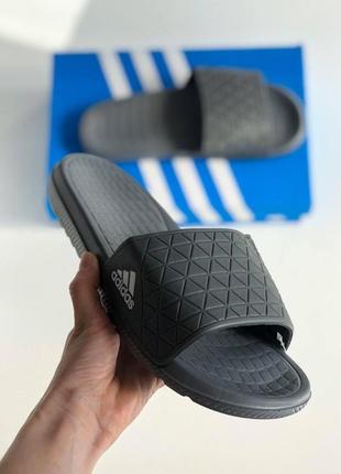 Шлепанцы женские  adidas dark grey2 фото