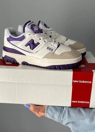 New balance 550 white purple 36